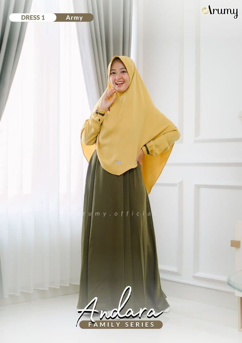Jilbab Dewasa Andara Khimar Mom By Arumy