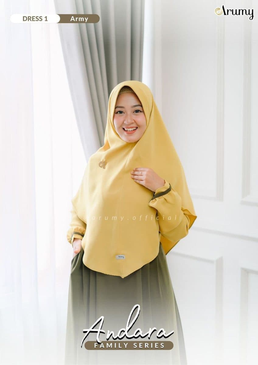 Jilbab Dewasa Andara Khimar Mom By Arumy