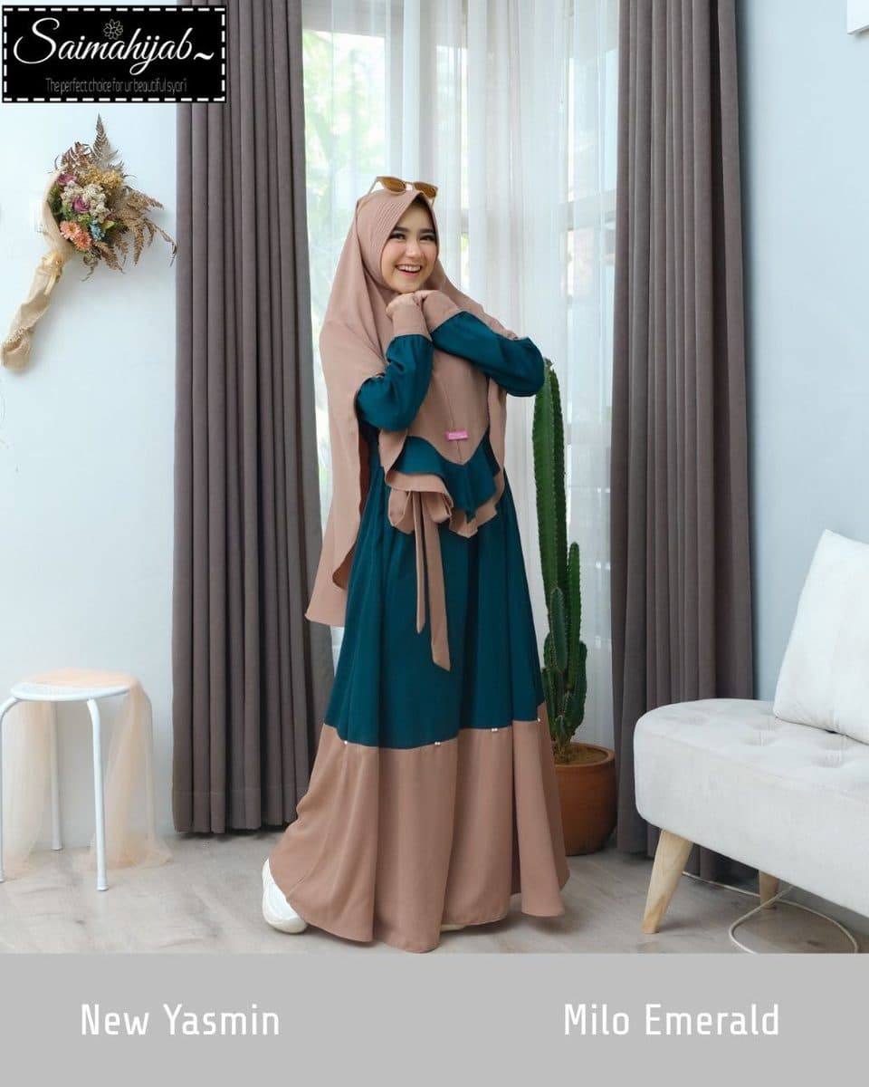 Gamis Dewasa New Yasmin Set By Saimahijab