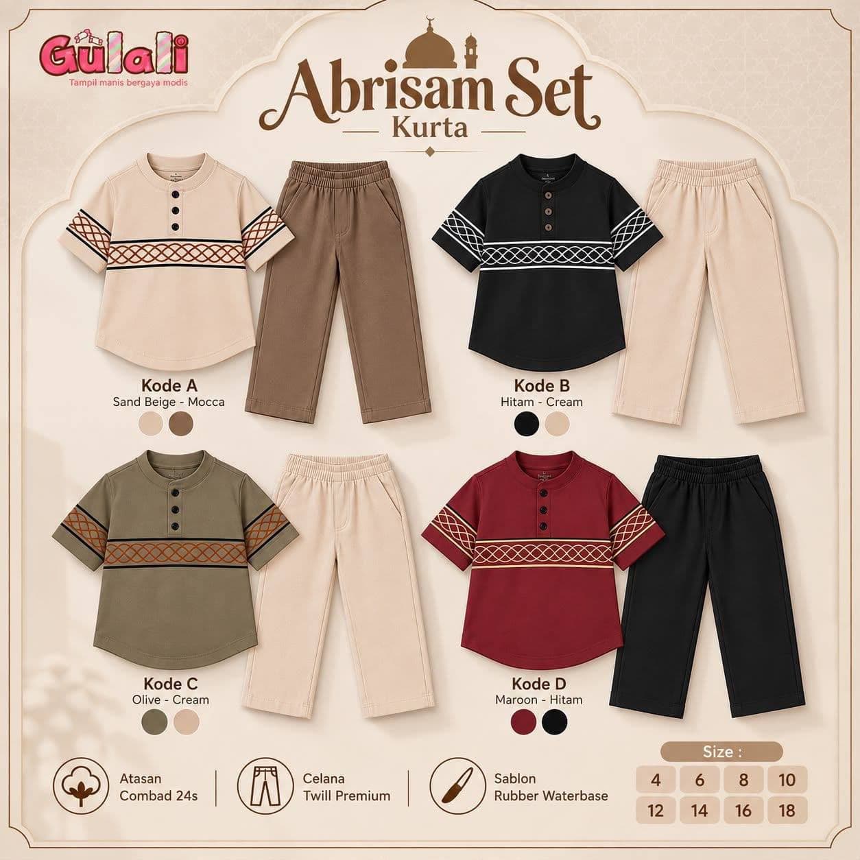 Abrisam Set by Gulali BBK