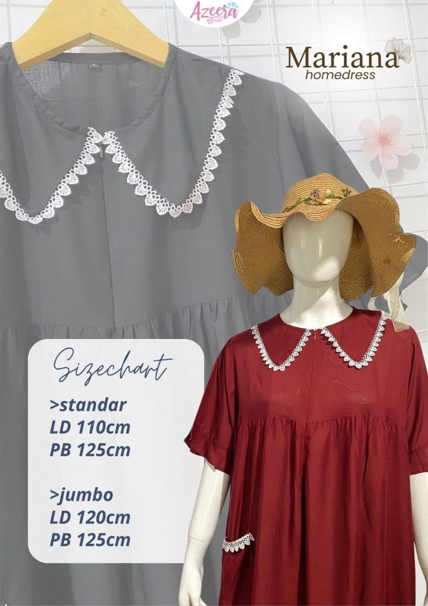 Gamis Dewasa Mariana Homedress By Azeera