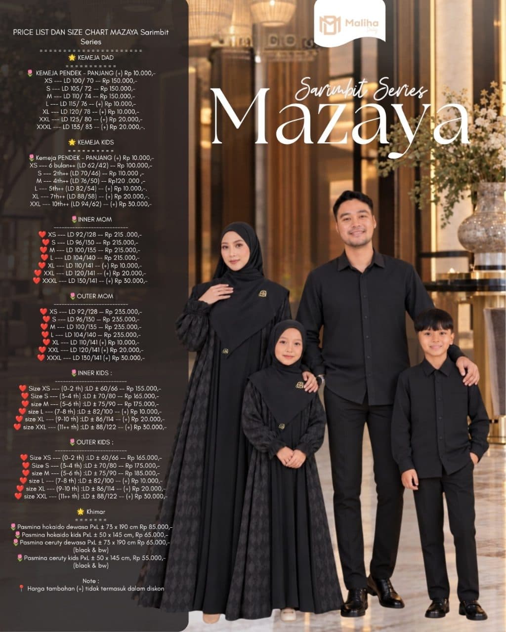 MAZAYA SARIMBIT, PRAYET SET