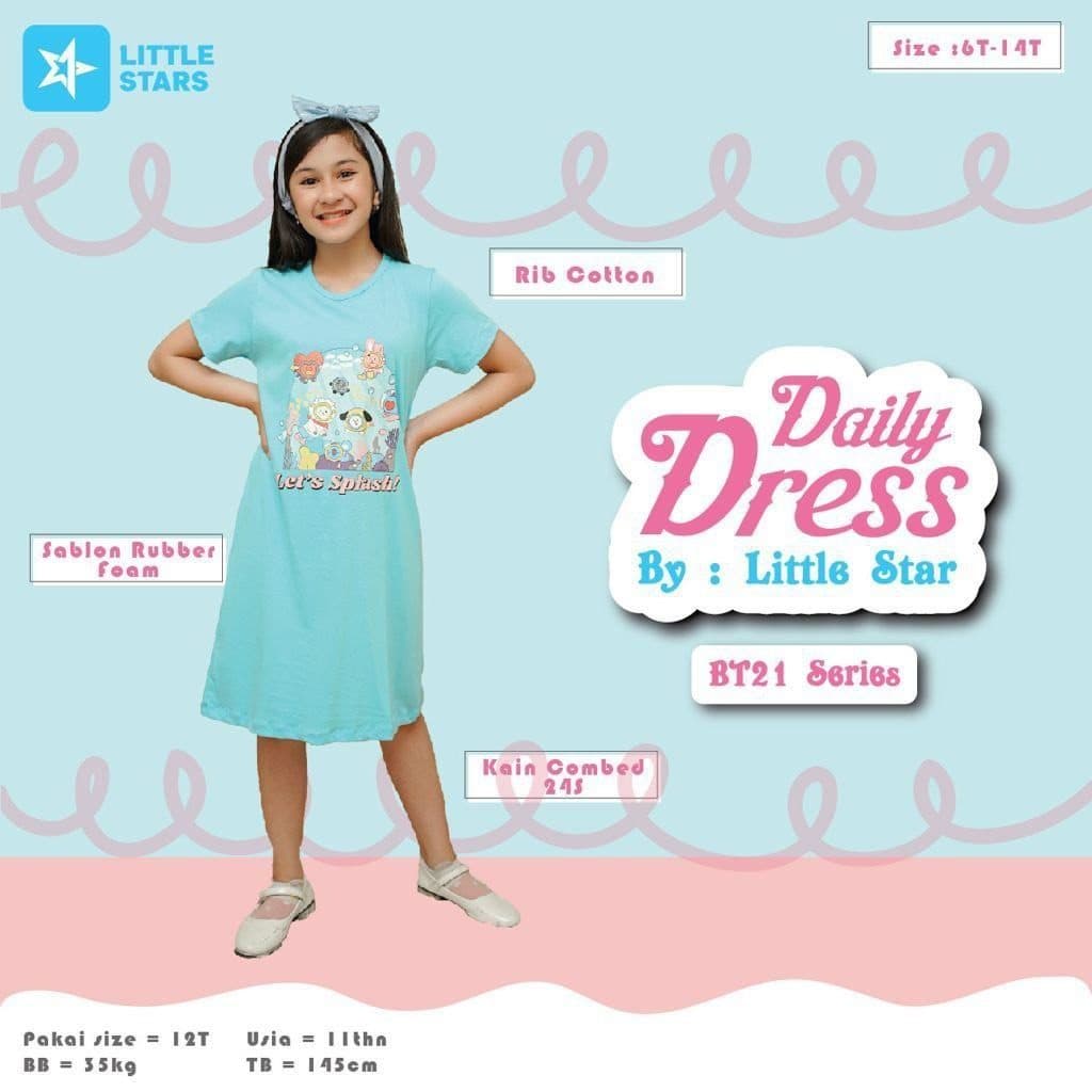 Daster Anak Daily Dress Little Stars By Little Space