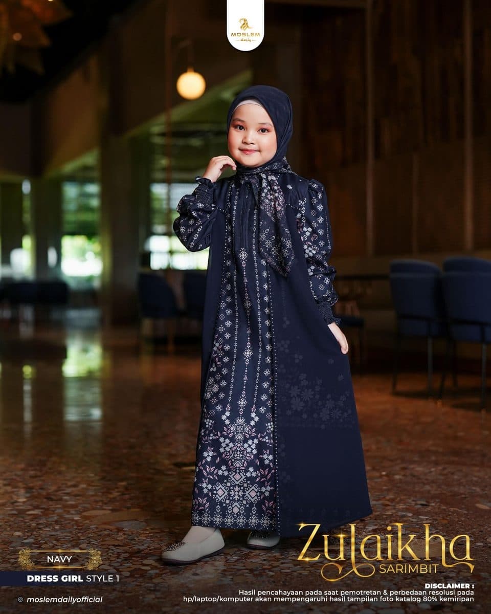 Jilbab Anak Scarf Zulaikha By Moslem Daily