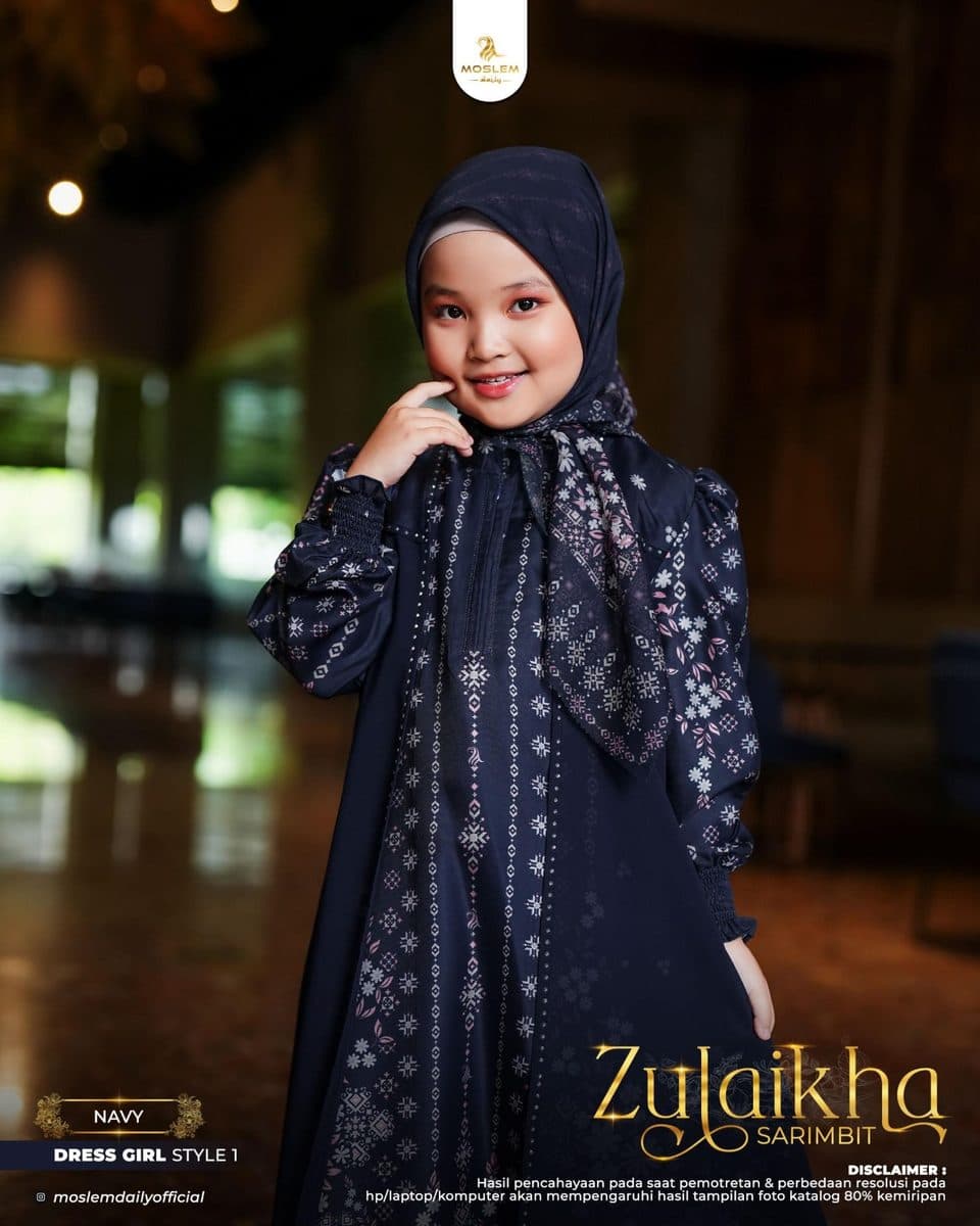 Jilbab Anak Scarf Zulaikha By Moslem Daily