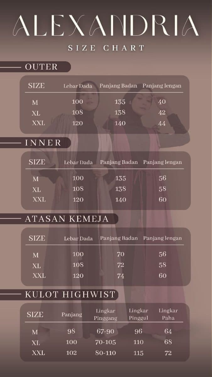 Gamis Dewasa Alexandria Outer By Anb