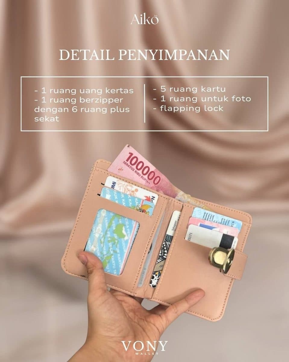 Dompet Wanita Vony Wallet By Aiko
