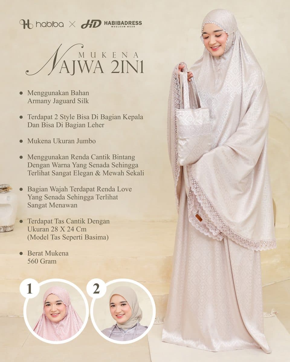 MUKENA RAJWA 3IN1, NAJWA 2IN1 BATCH 4