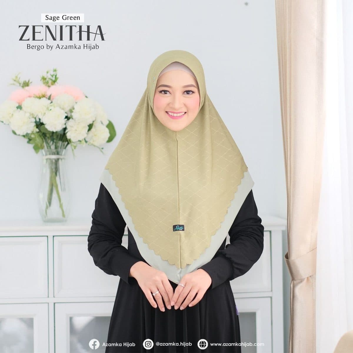 Jilbab Dewasa Bergo Zenitha By Azamka