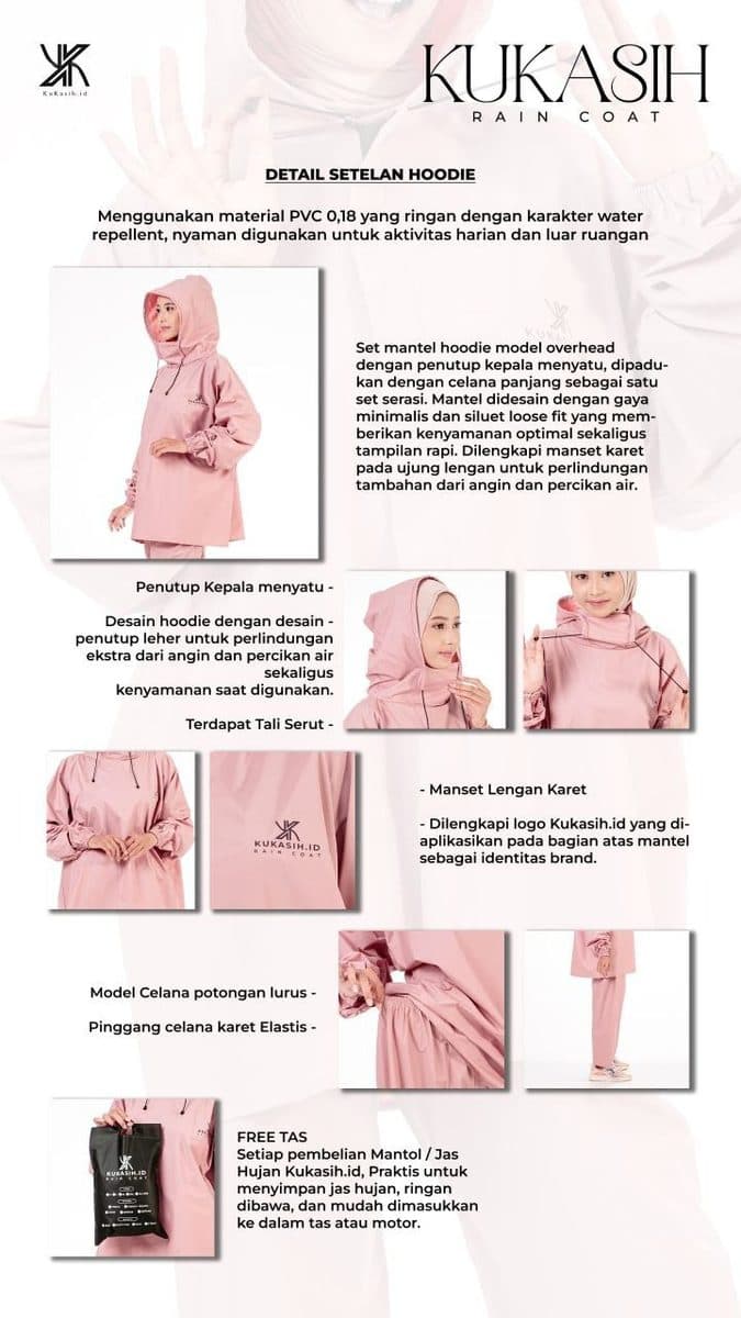 Jas Hujan Kukash Rain Coat By Kukasih