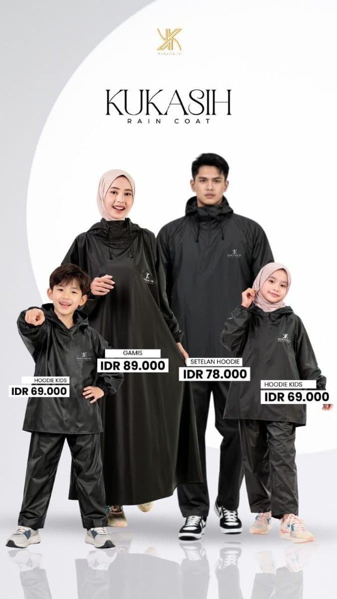 Jas Hujan Kukash Rain Coat By Kukasih