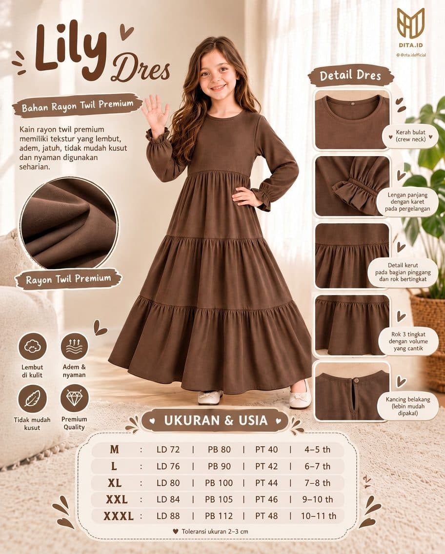 LILY DRESS, ONE SET