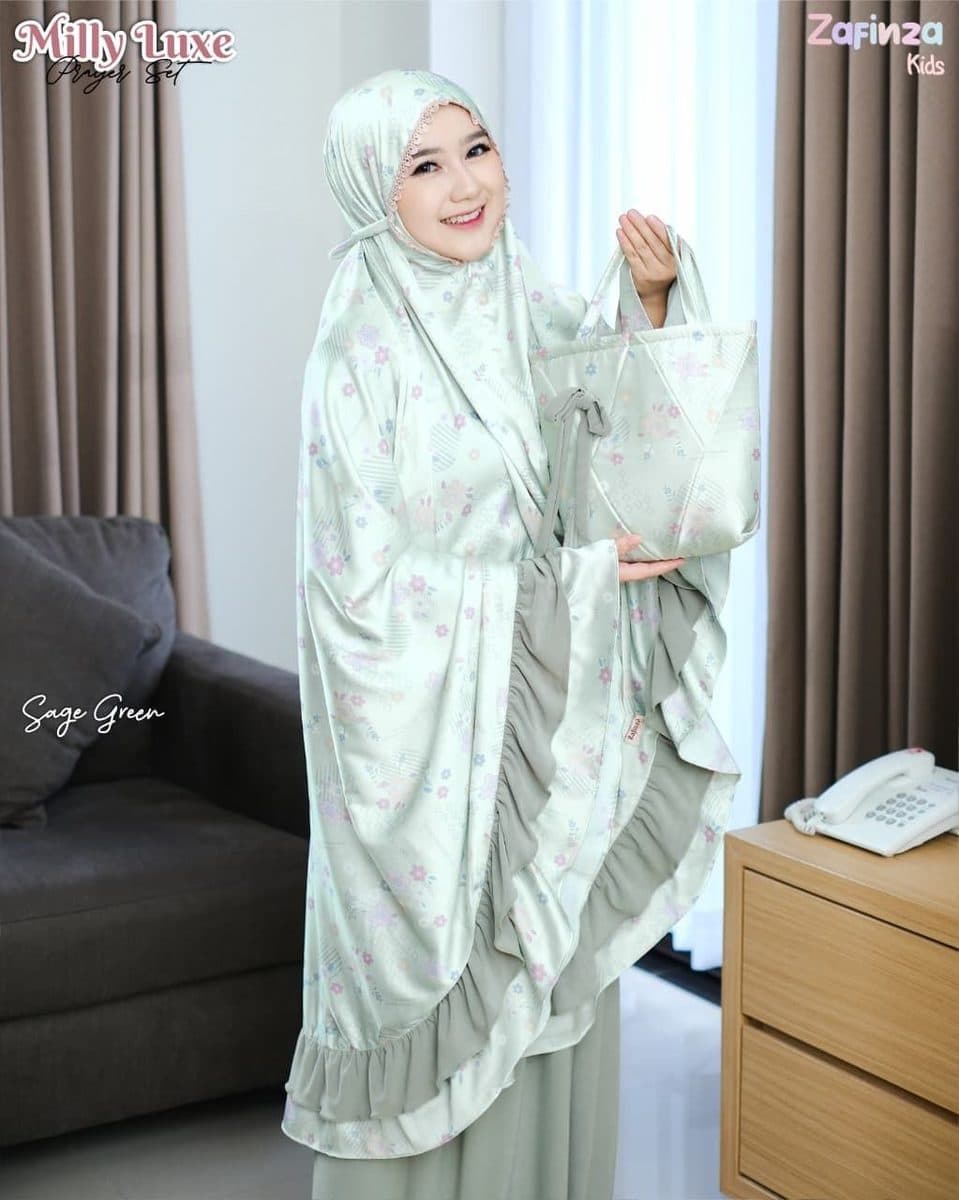 Mukena Milly Luxe Mom & Kids By Zafinza