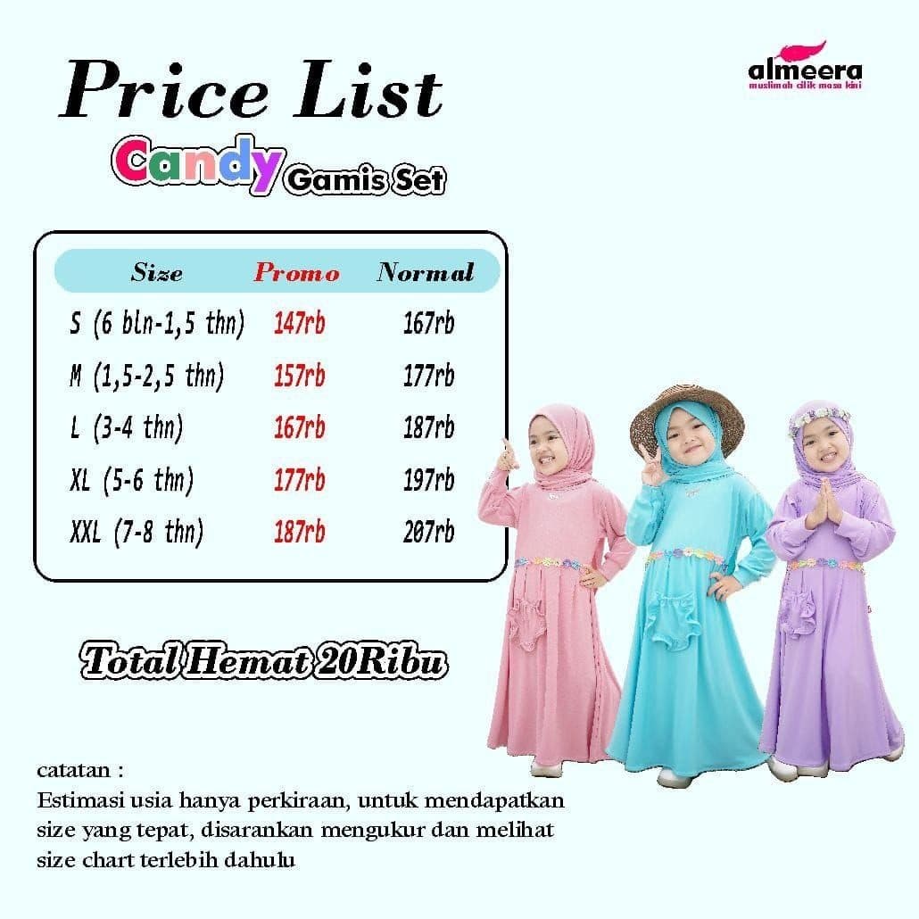 Gamis Anak Gamis Set Candy By Almeera