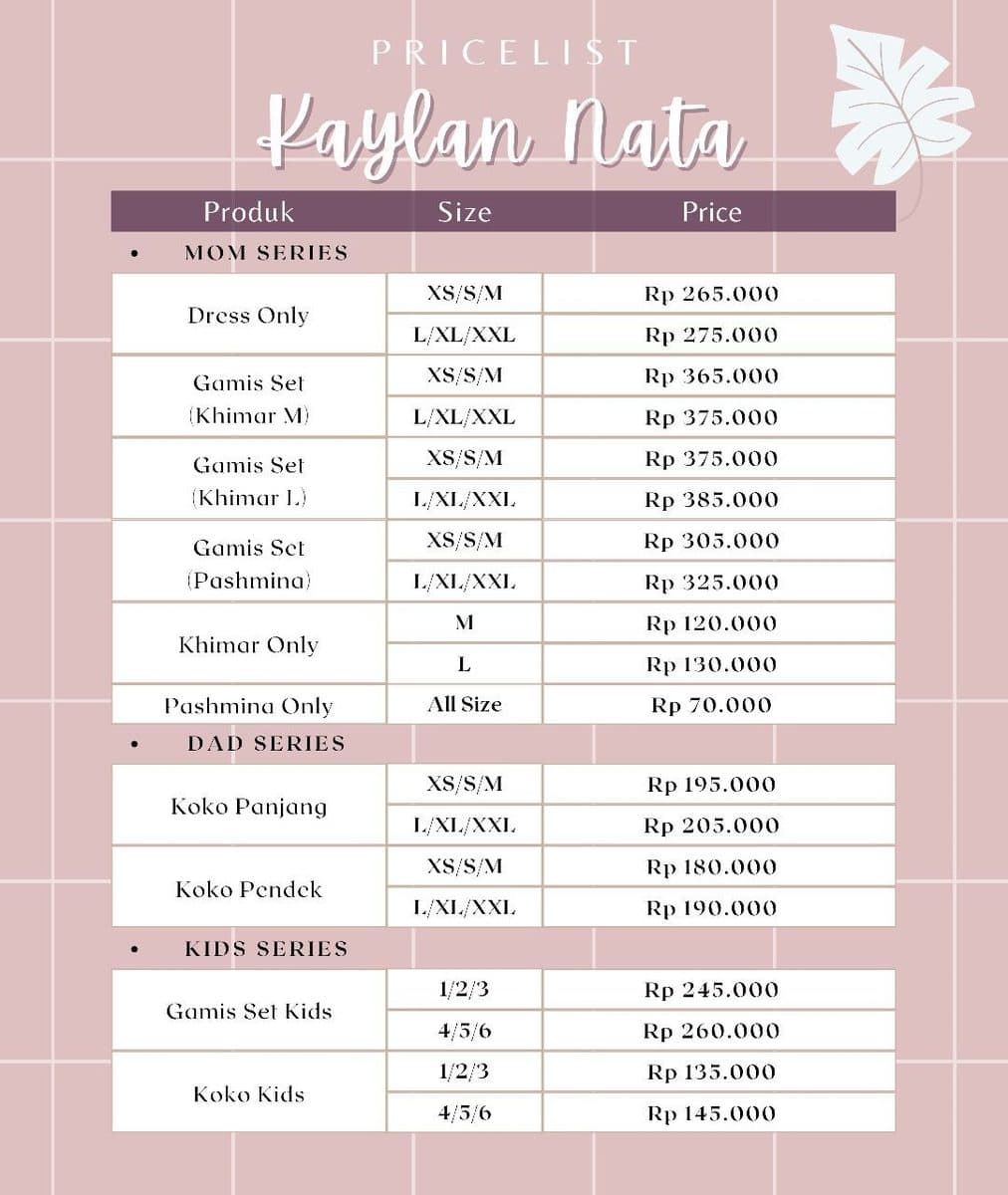 Gamis Dewasa Kaylan Nata By Hanshee