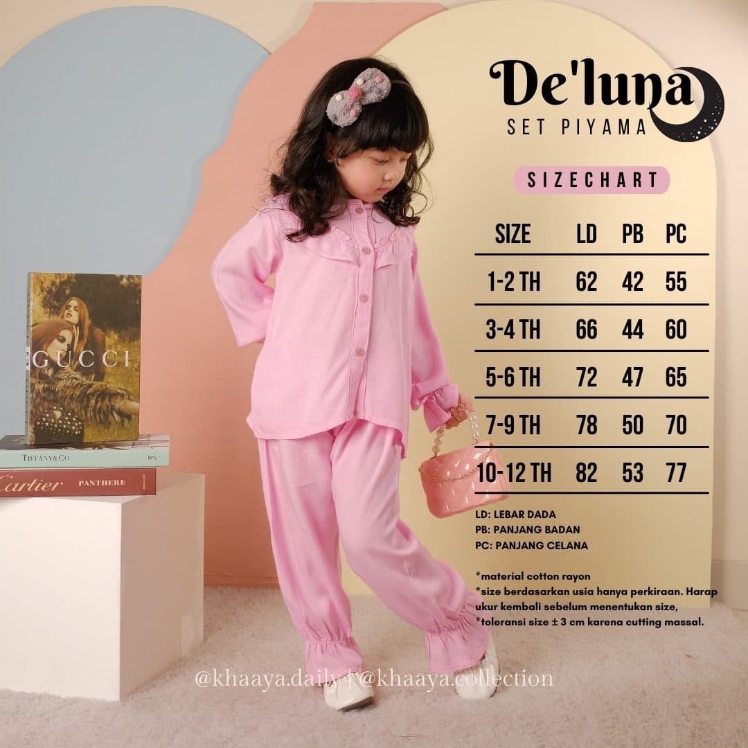 Piyama Anak Deluna By Khaaya