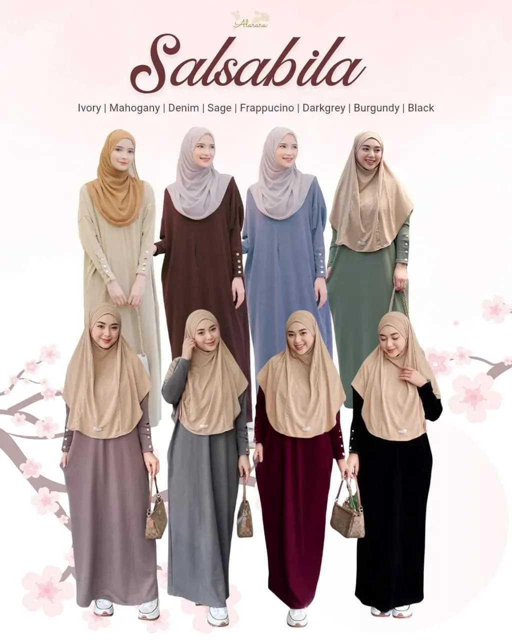 SALSABILA ABAYA BATWING, SAQEENA FRENCH DAILY