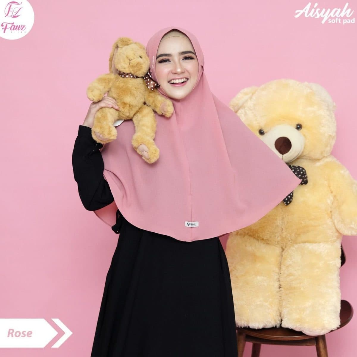 Jilbab Dewasa Bergo Aisyah Soft Pad By Fauz
