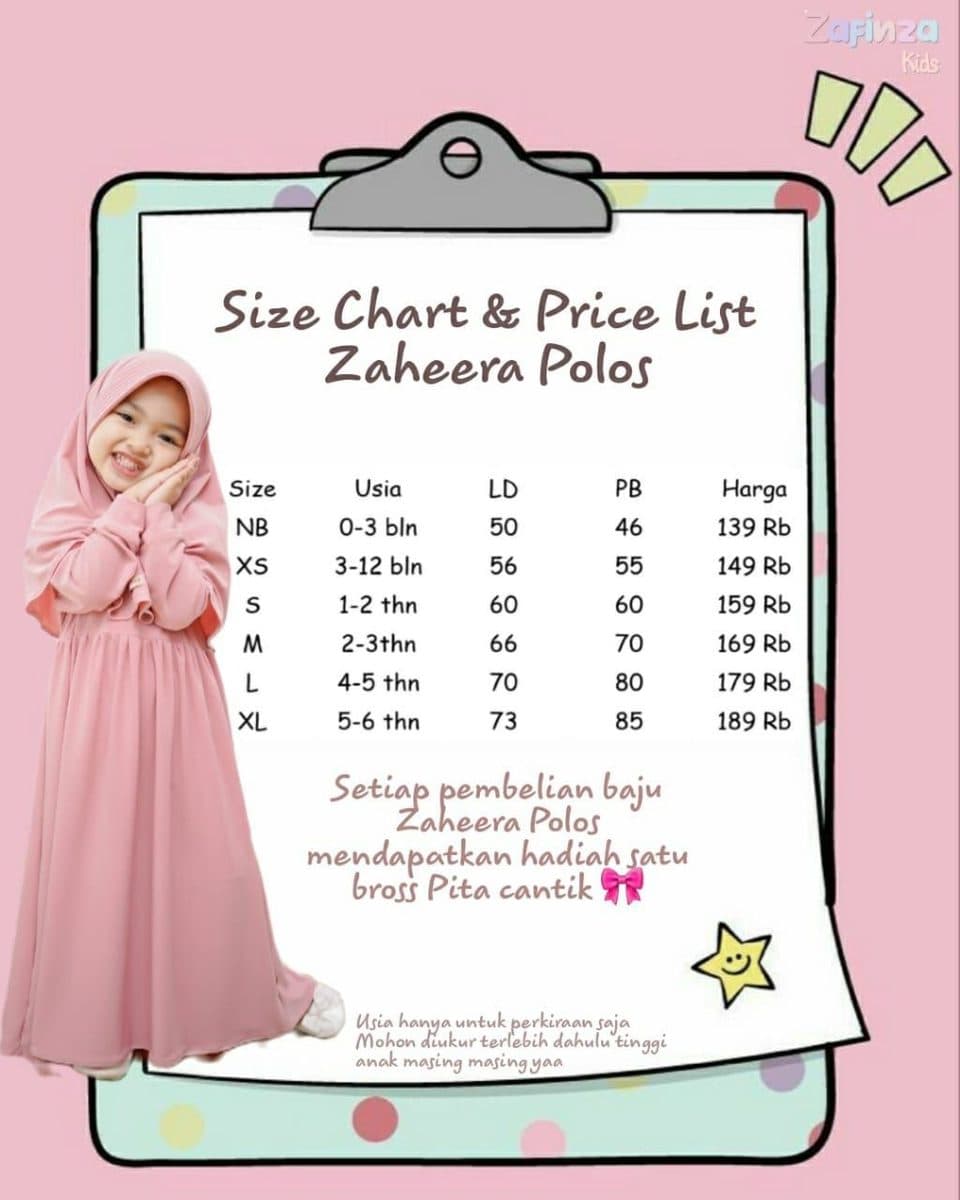 Gamis Dewasa Zaheera By Zafinza