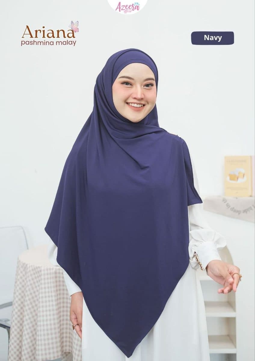 Jilbab Dewasa Ariana Pashmina Malay By Azeera