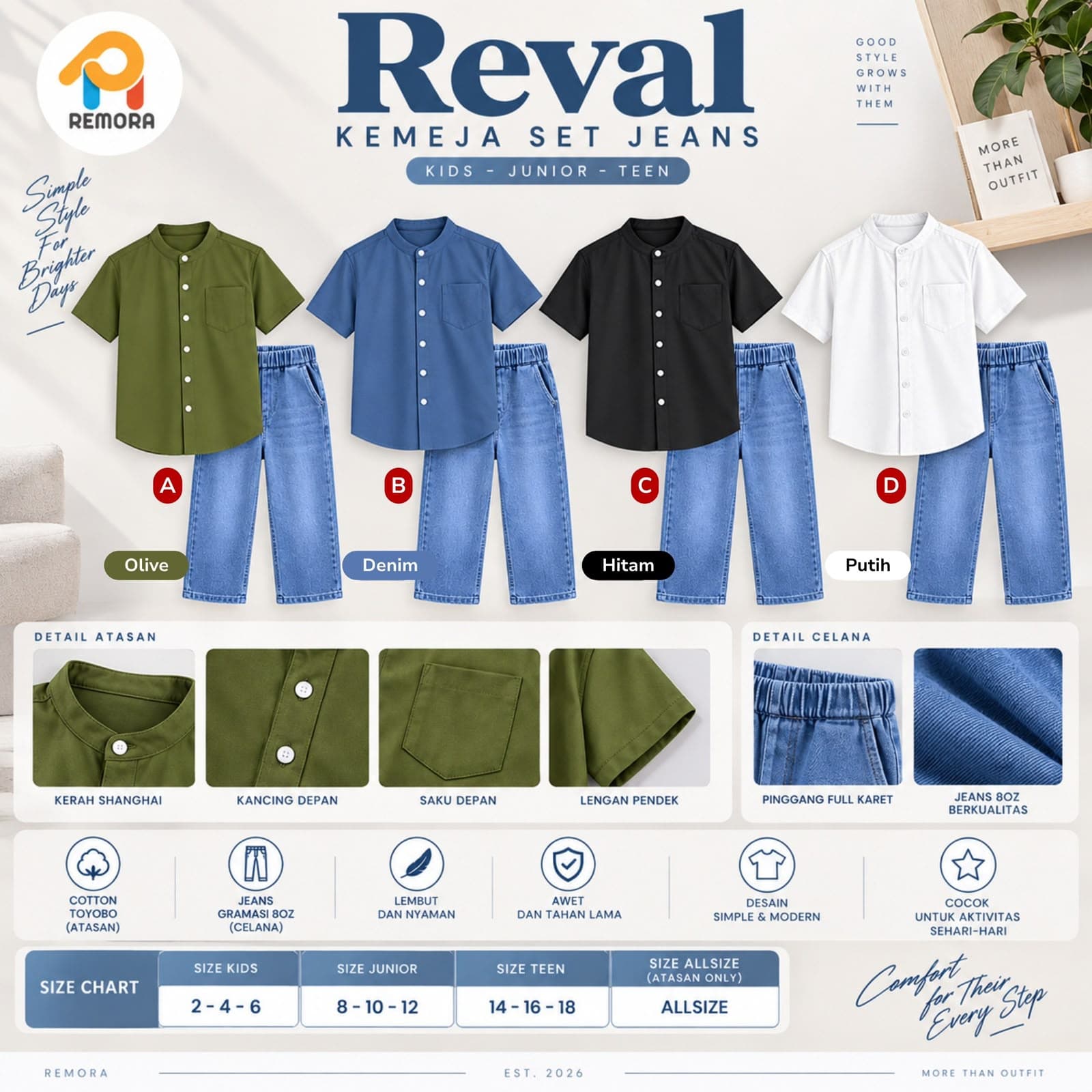 Reval Set Jeans by Remora BBK