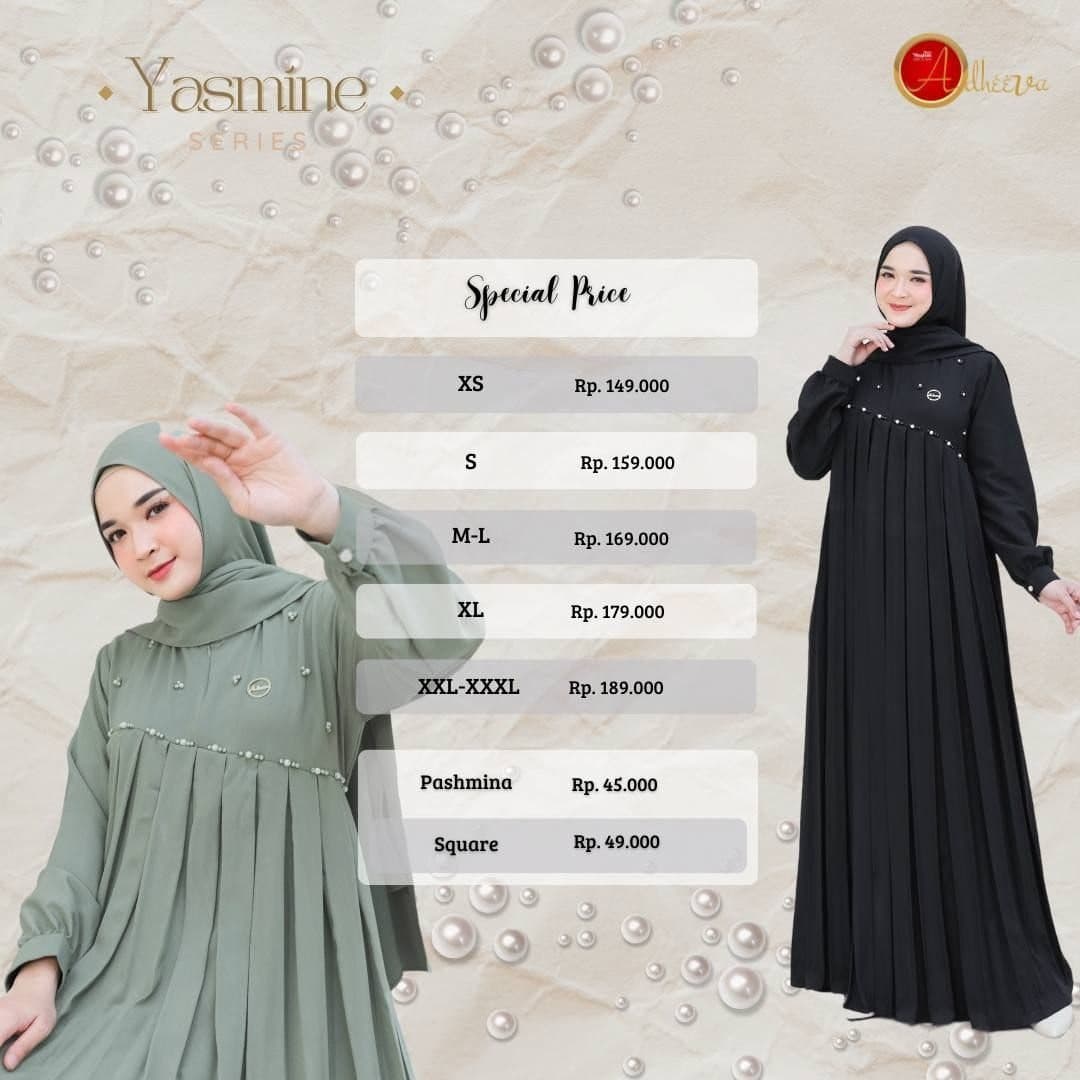 Jilbab Dewasa Yasmine Pashmina By Alietha