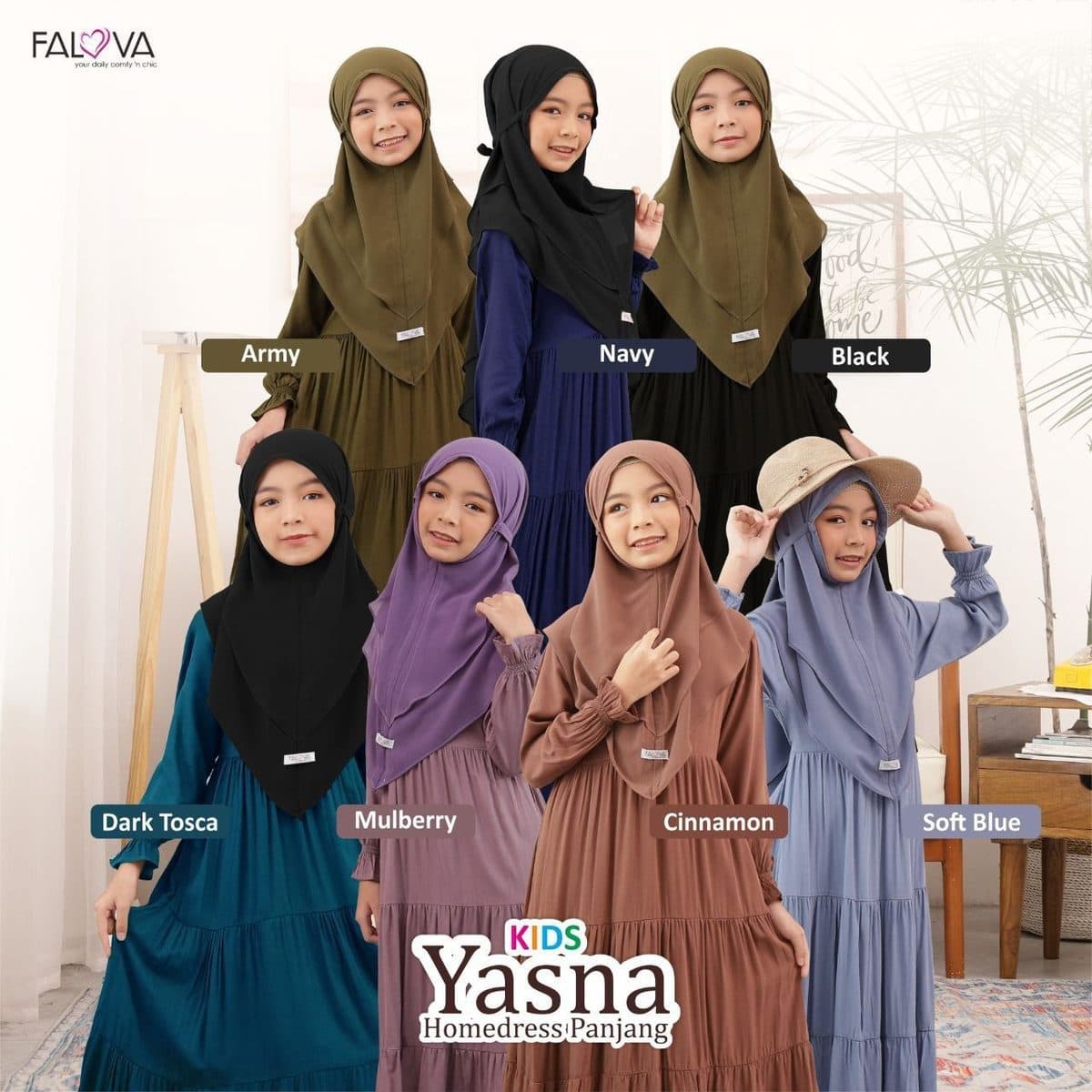 Gamis Anak Yasna Dress Kids By Falova