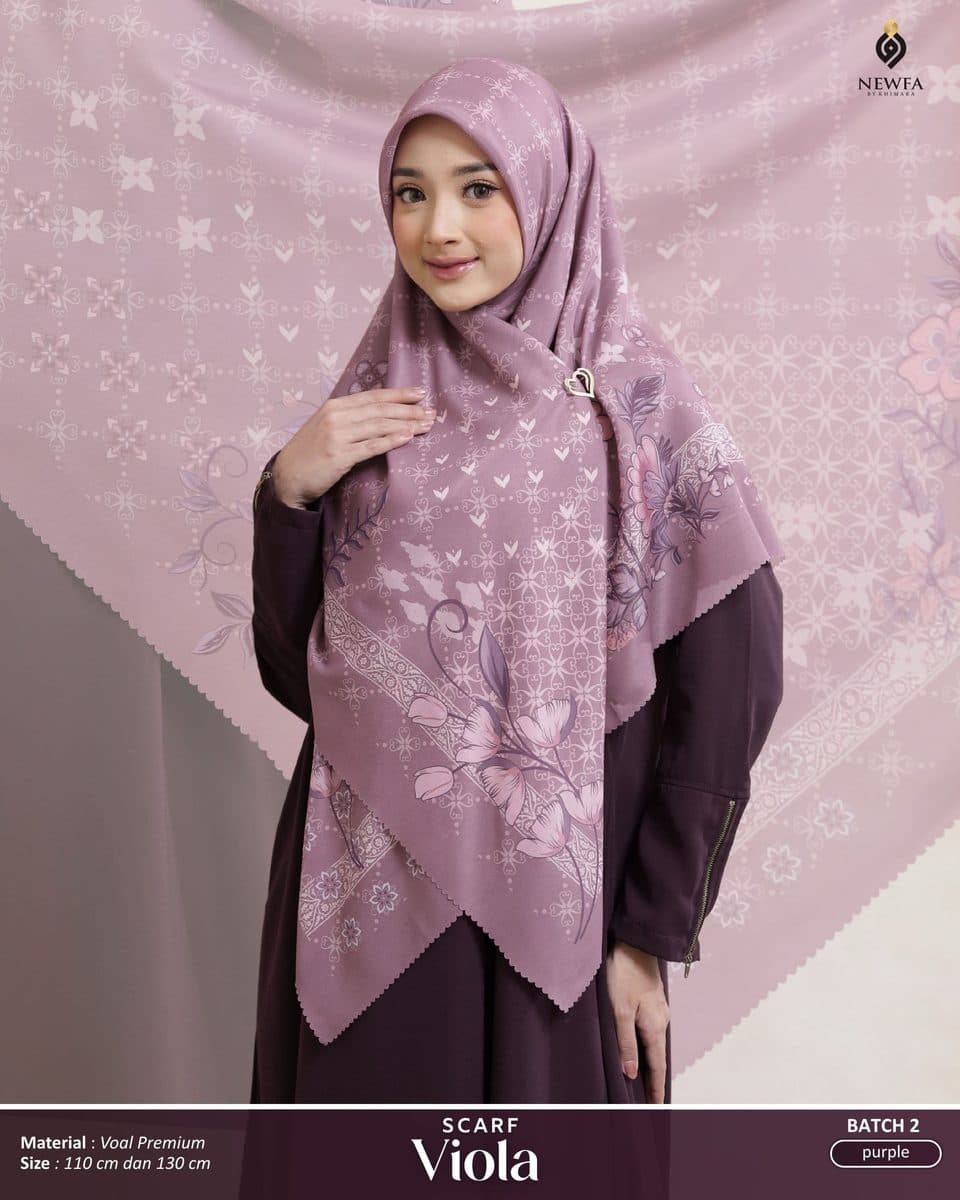 Jilbab Dewasa Viola Scarf By Newfa