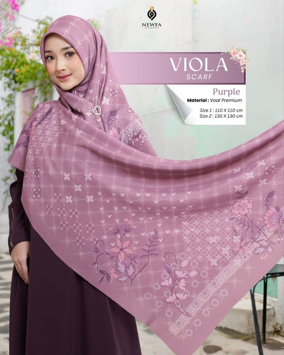 Jilbab Dewasa Viola Scarf By Newfa