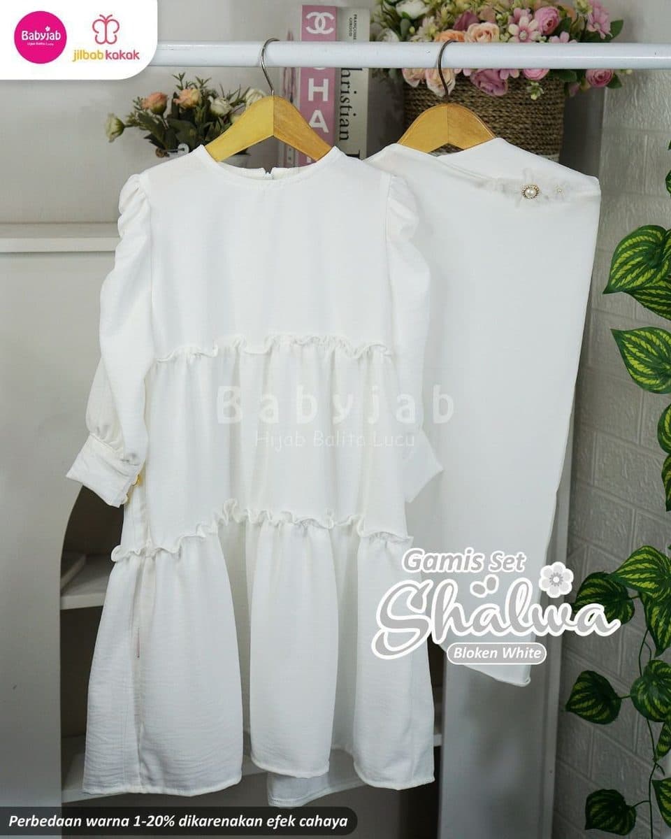 Gamis Anak Putih Shalwa By Babyjab