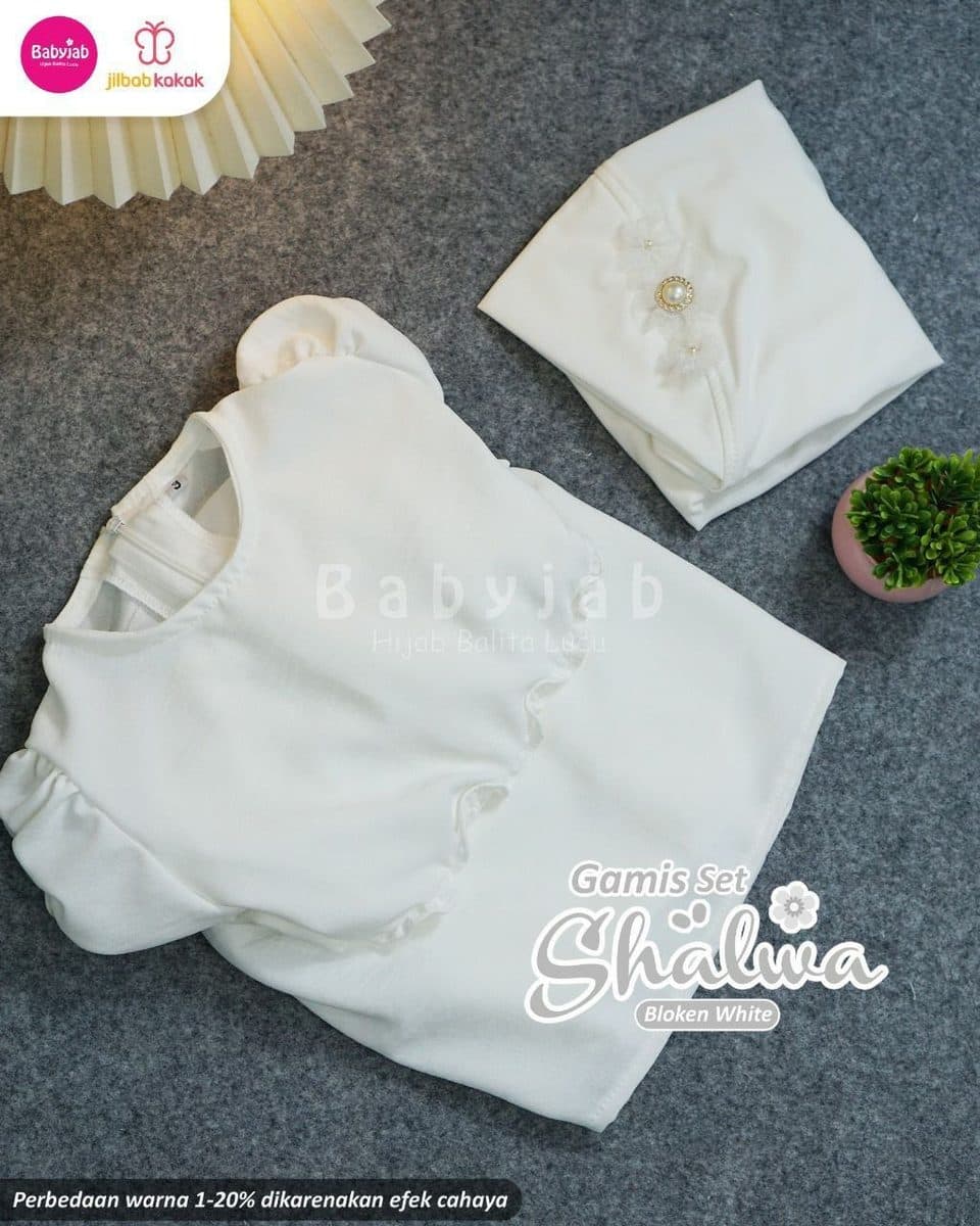 Gamis Anak Putih Shalwa By Babyjab