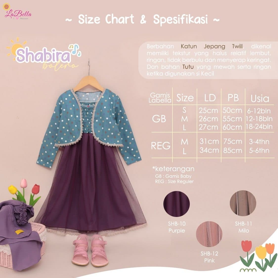 Dress Anak Shabira By Labebah