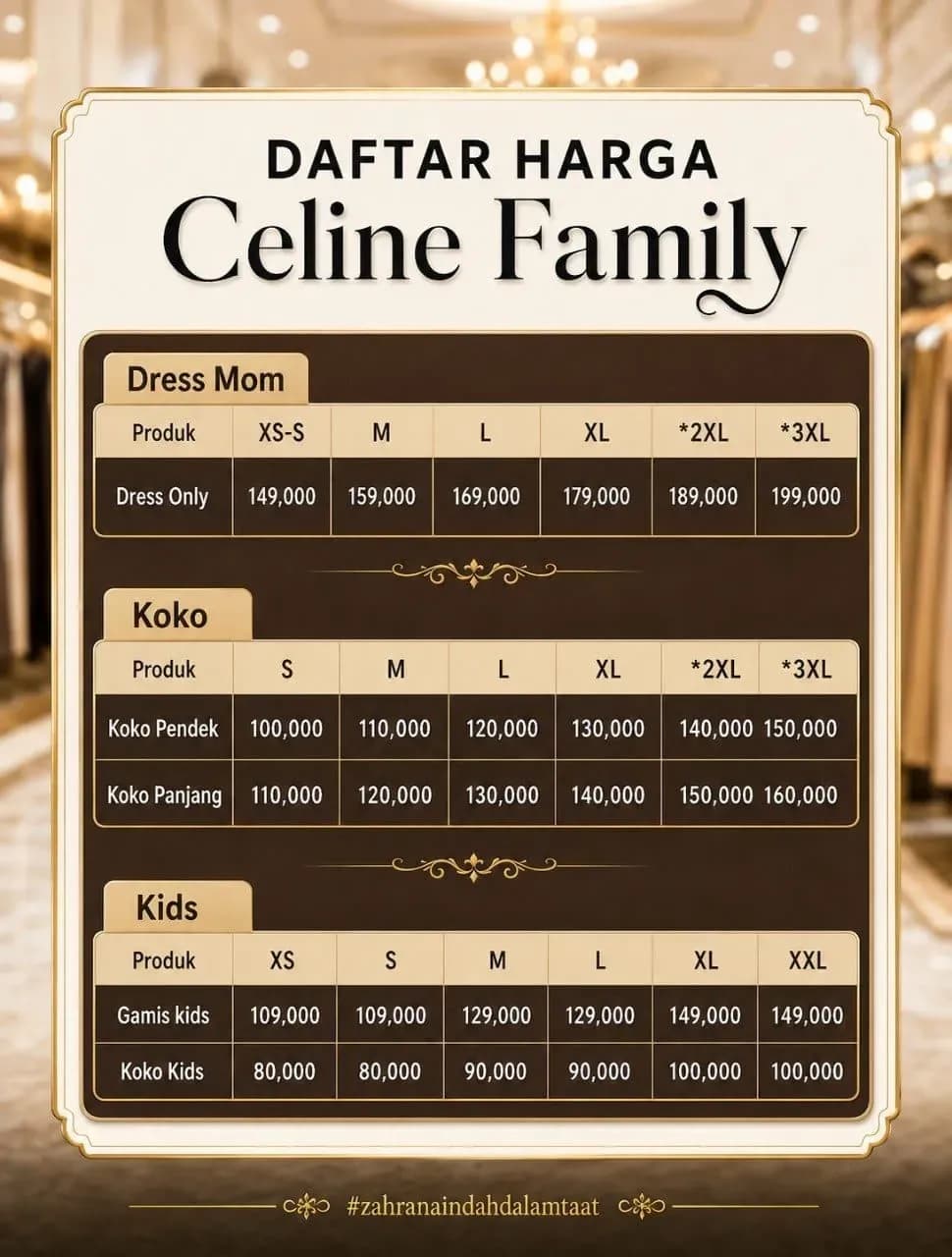 CELINE FAMILY SARIMBIT