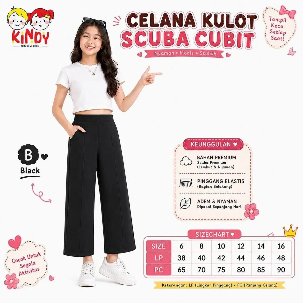 CELANA KULOT SCUBA CUBIT