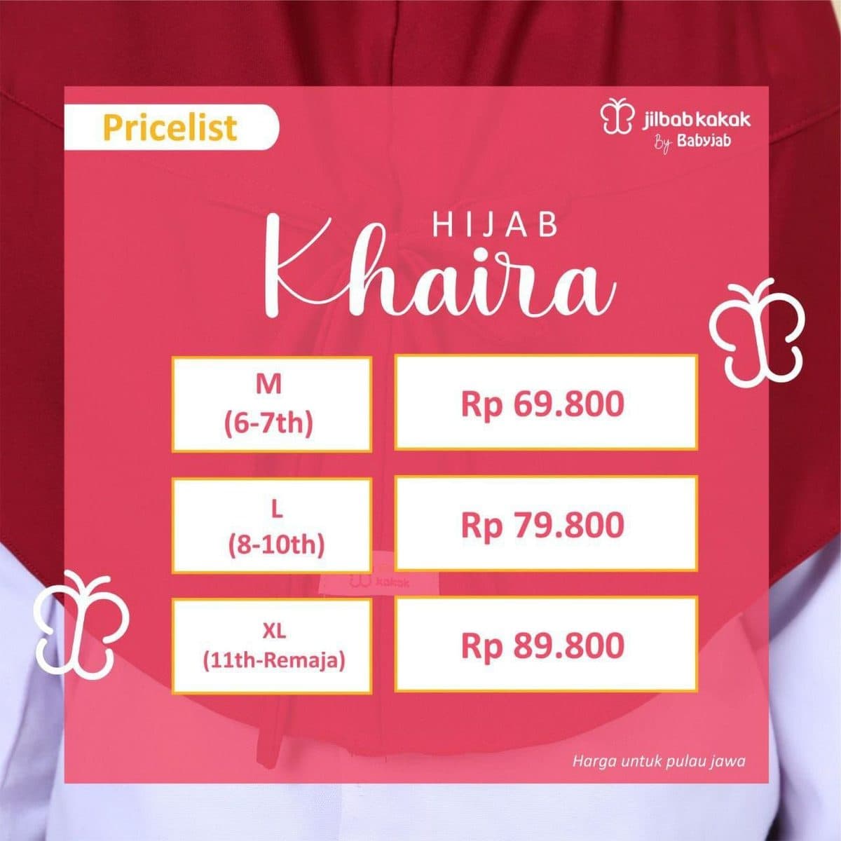 Jilbab Anak Hijab Khaira By Jilbab Kakak