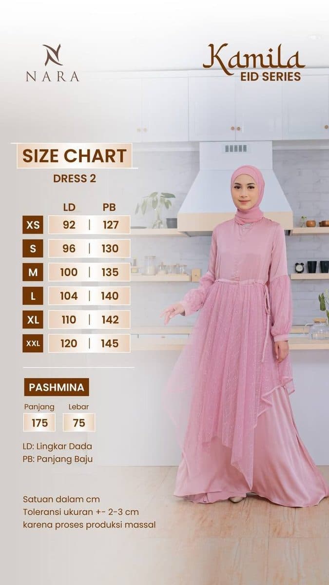 Gamis Anak Sarimbit Kamila Eid By Nara