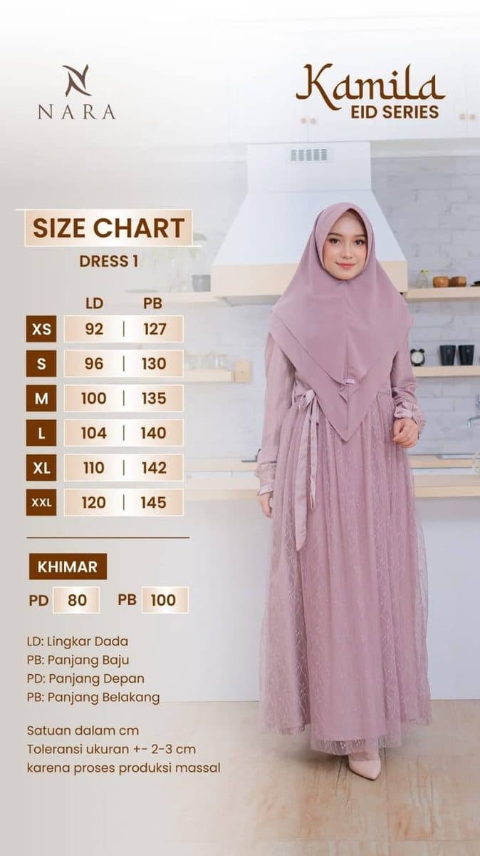 Gamis Anak Sarimbit Kamila Eid By Nara