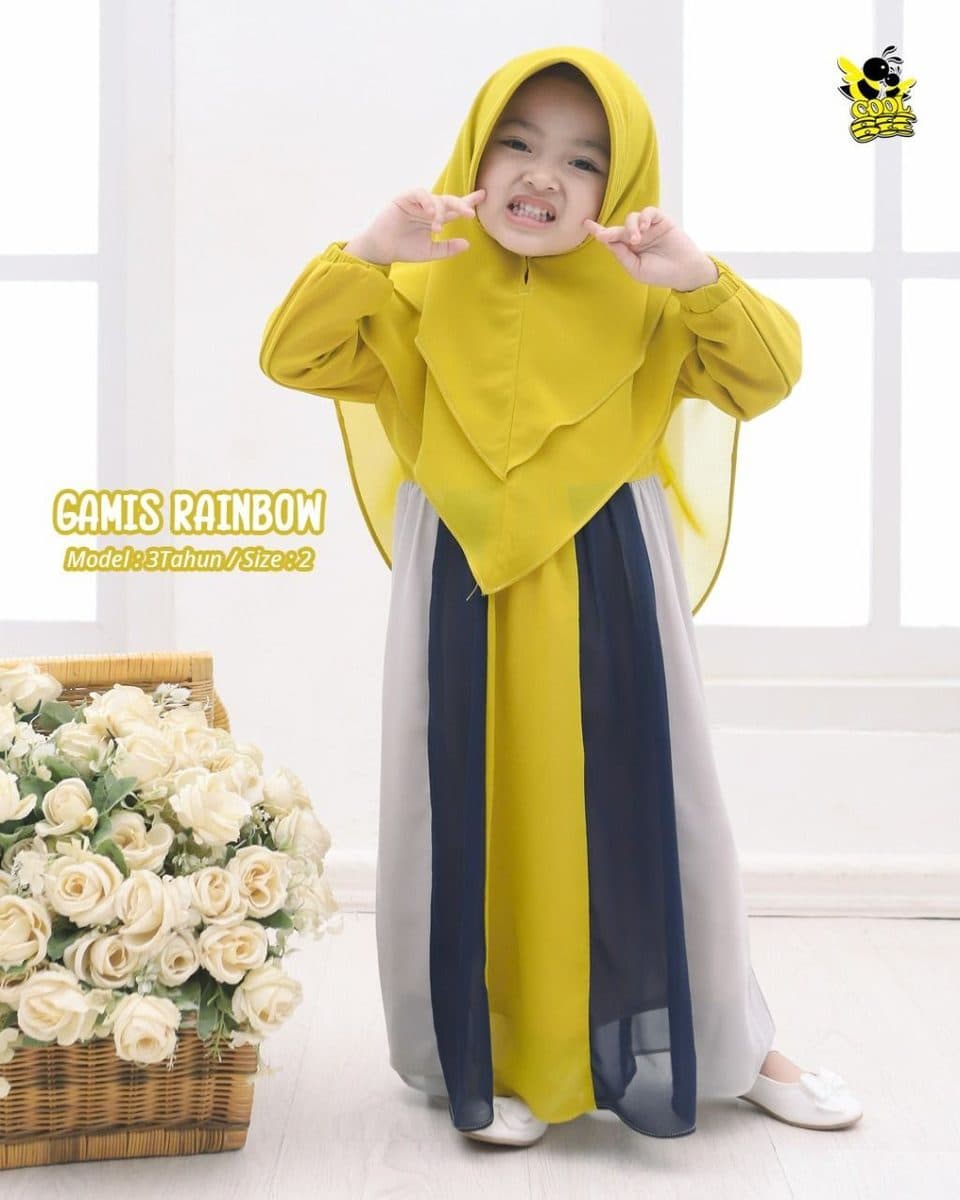 Gamis Anak Rainbow By Coolbee