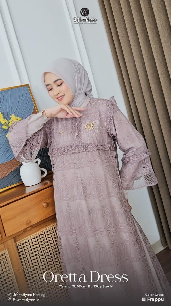 Gamis Dewasa Oretta Dress By Urfimutiyaro
