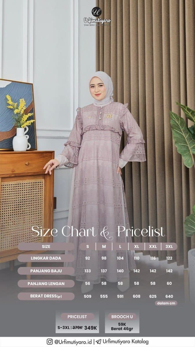 Gamis Dewasa Oretta Dress By Urfimutiyaro