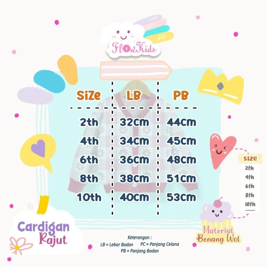 Cardigan Rajut By Flowkids