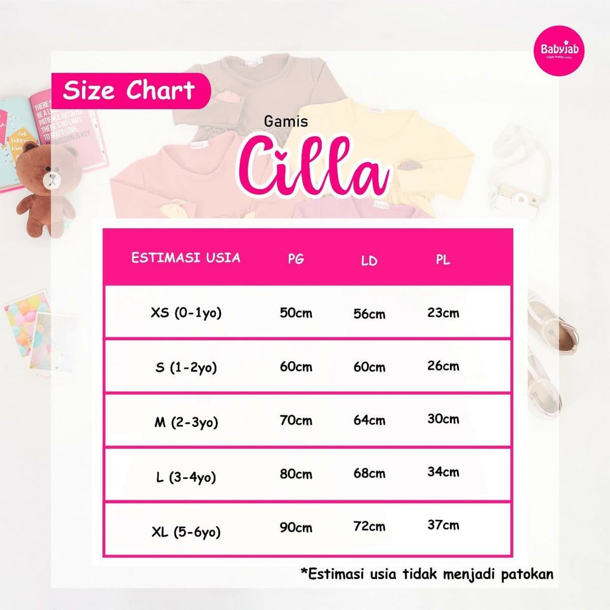 Gamis Anak Cilla By Babyjab