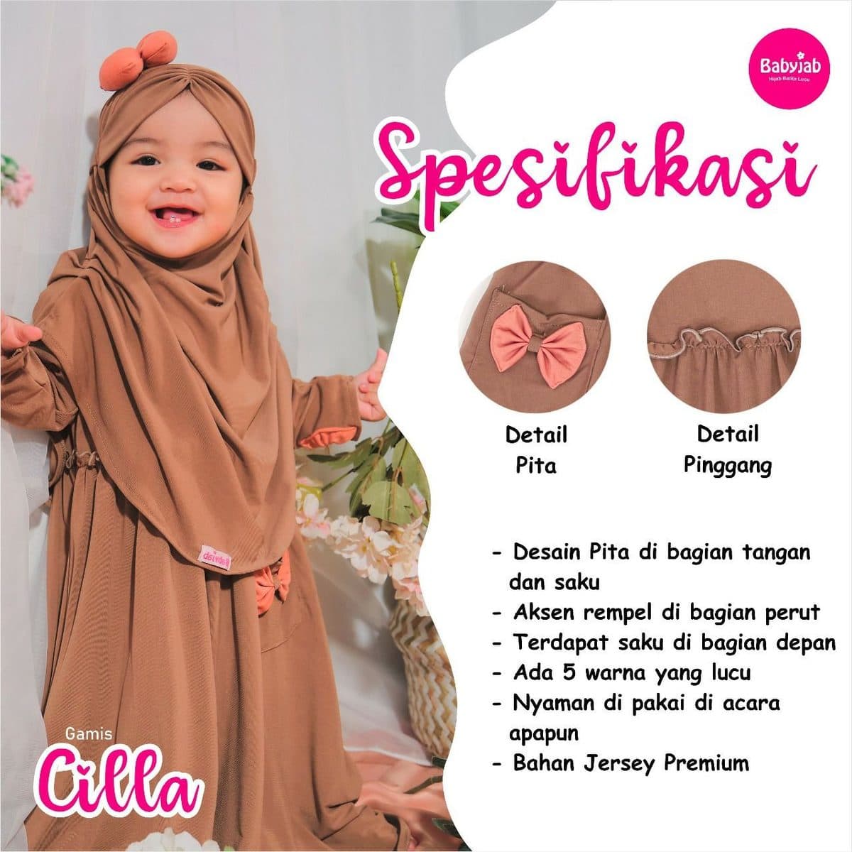 Gamis Anak Cilla By Babyjab