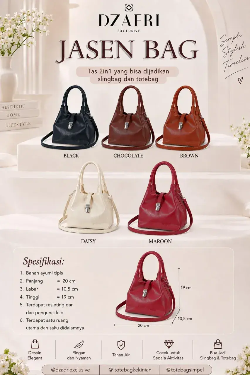 AULINA BAG, DEVIKA BAG, JASEN BAG