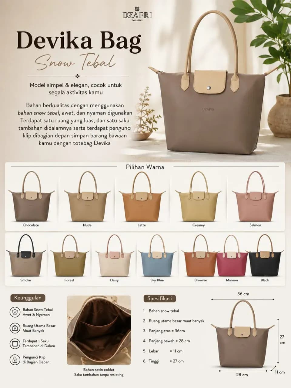 AULINA BAG, DEVIKA BAG, JASEN BAG
