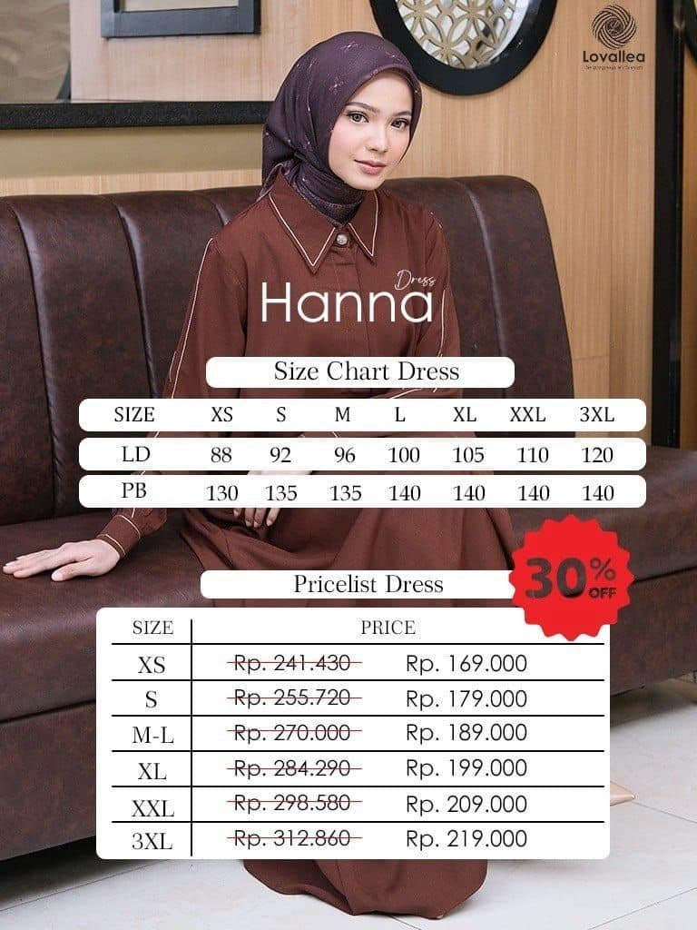 Gamis Dewasa Hanna Dress By Leenara
