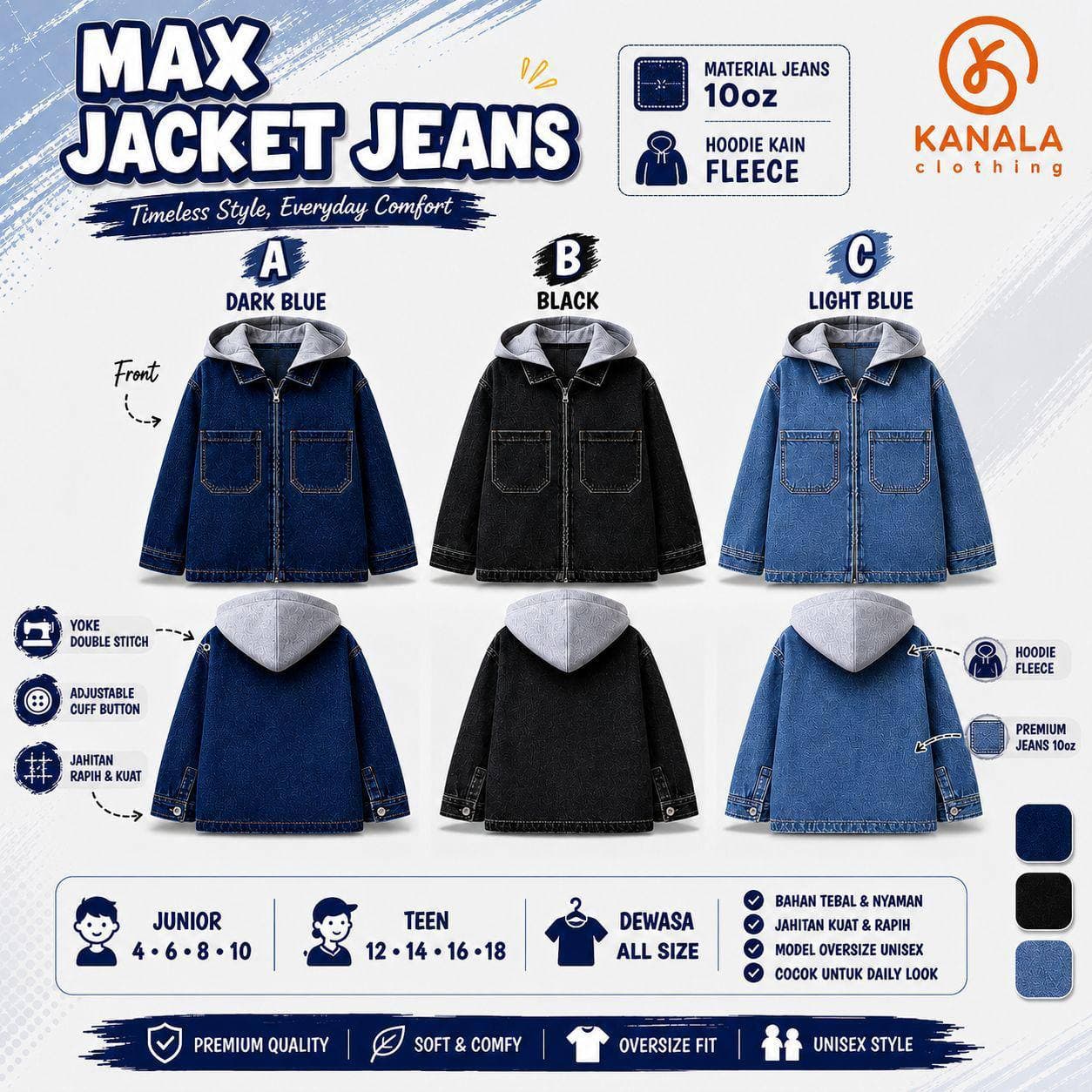 Max Jaket Jeans