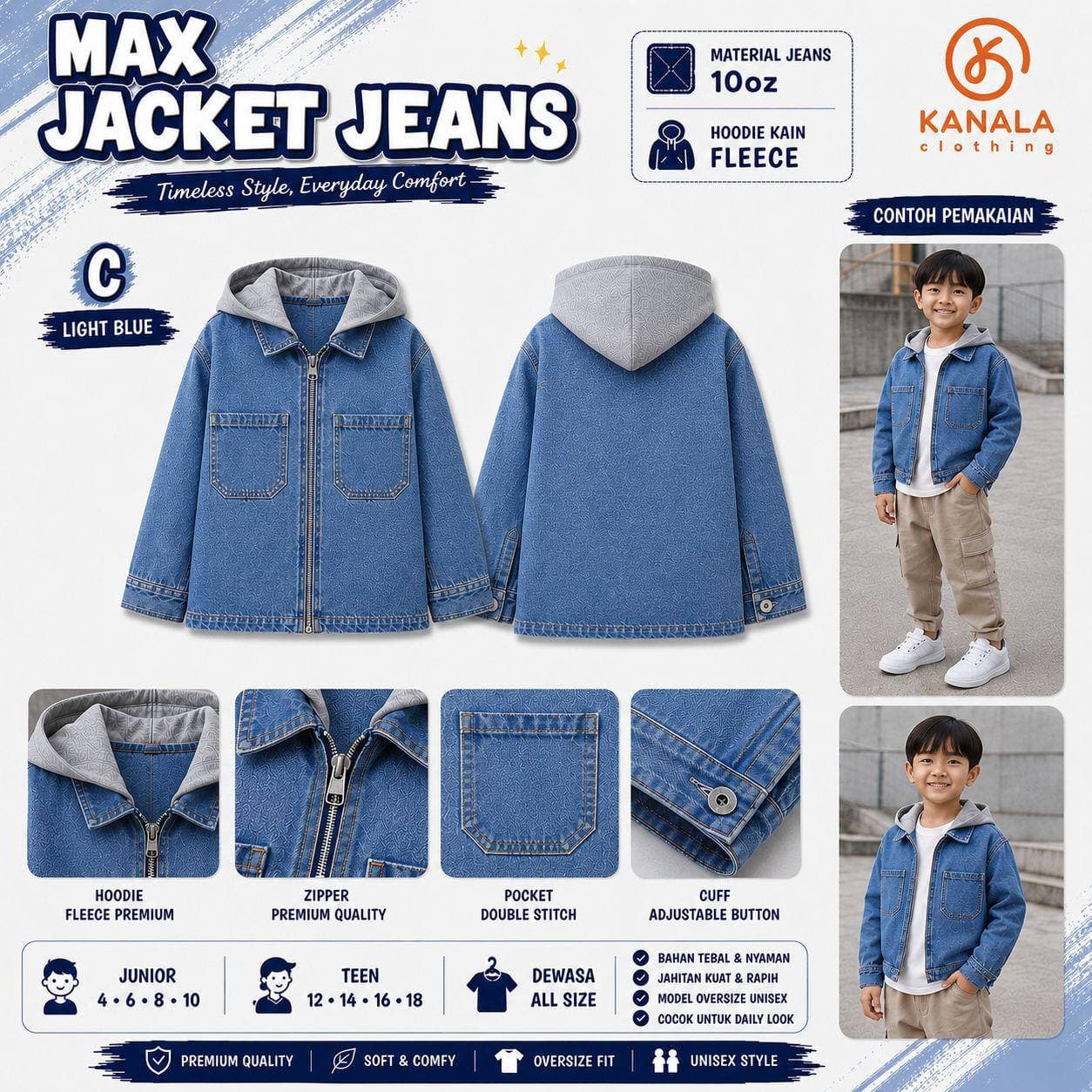Max Jaket Jeans