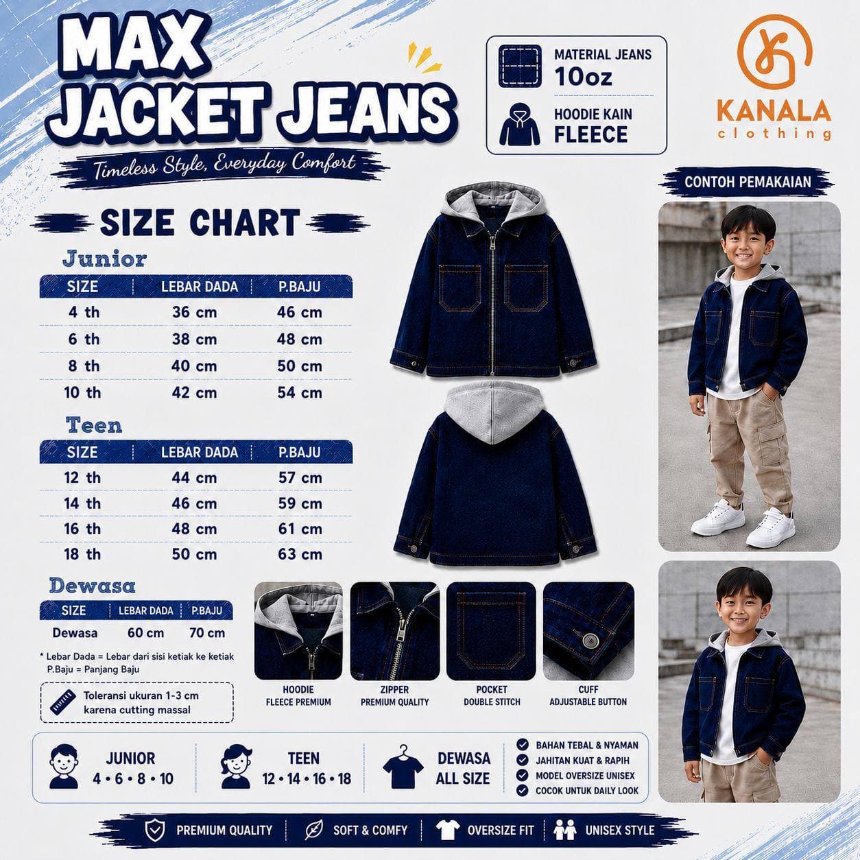 Max Jaket Jeans