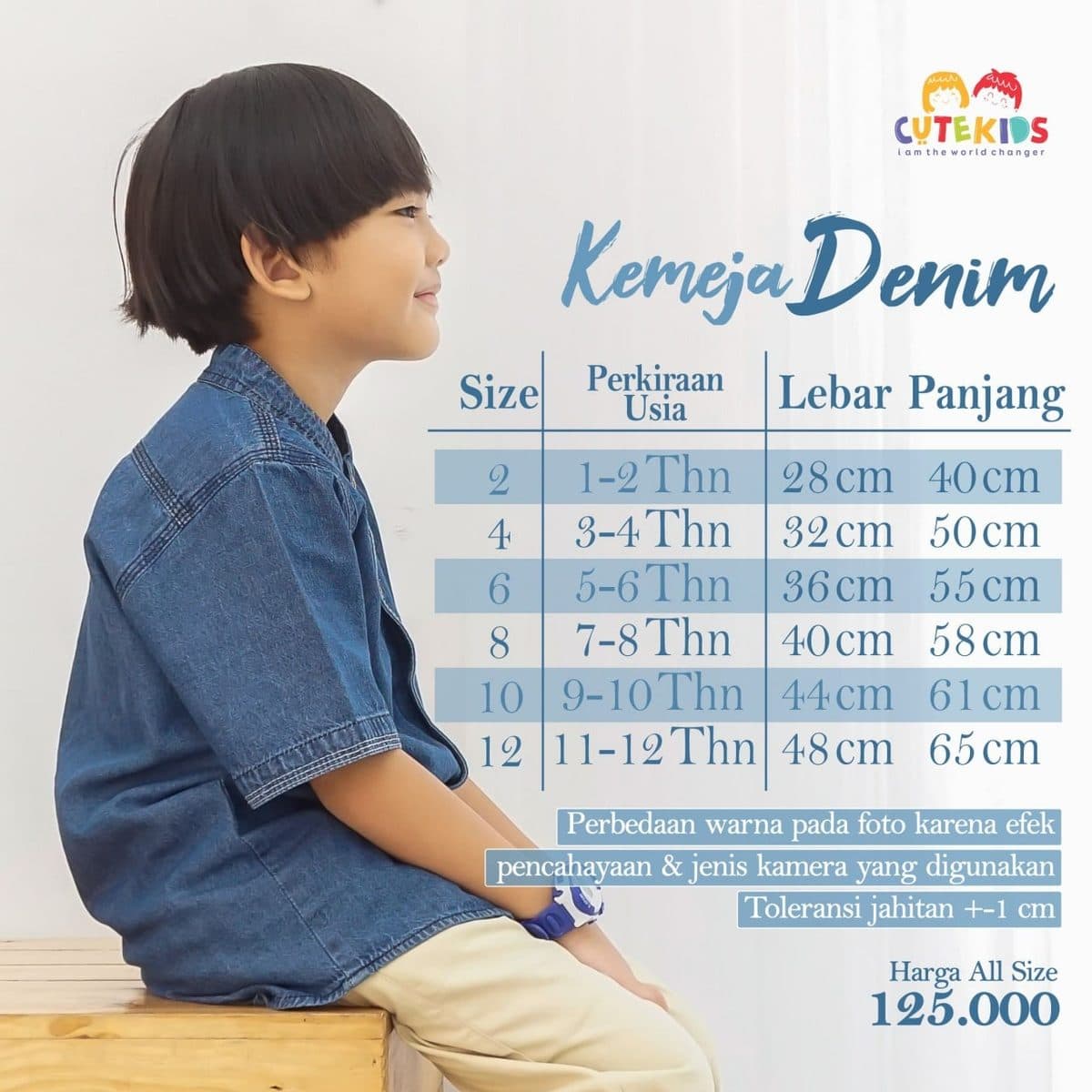 Kemeja Anak Denim By Cutekids